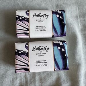 Butterfly by Bath & Body Works Shea Butter Cleansing Bar of soap 2 bars